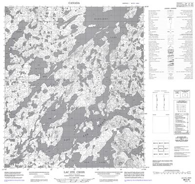 086C06 - LAC STE. CROIX - Topographic Map