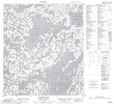 086C08 - INGRAY LAKE - Topographic Map