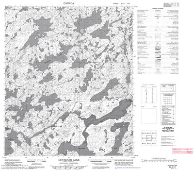 086C11 - DEVREKER LAKE - Topographic Map