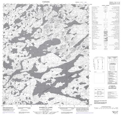 086C13 - ISABELLA LAKE - Topographic Map