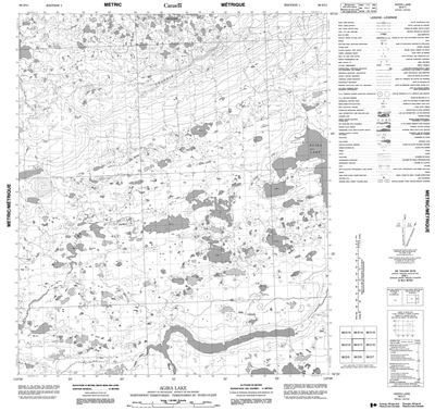 086D11 - AGIRA LAKE - Topographic Map