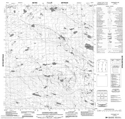 086E04 - UNDERWATER LAKE - Topographic Map