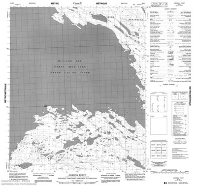 086E05 - GORDON POINT - Topographic Map