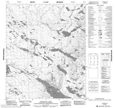 086E06 - FENWICK LAKE - Topographic Map