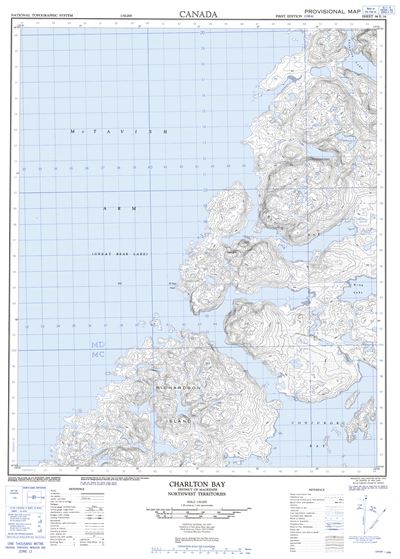 086E16 - CHARLTON BAY - Topographic Map
