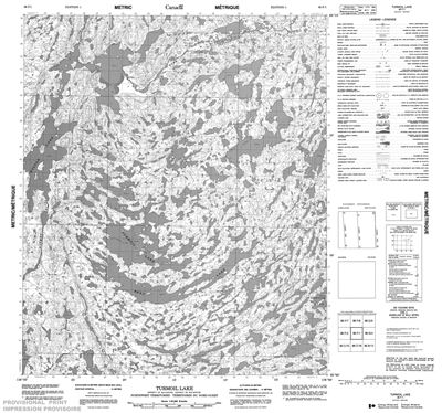 086F01 - TURMOIL LAKE - Topographic Map
