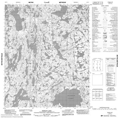 086F09 - BISHOP LAKE - Topographic Map