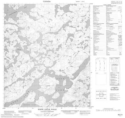 086F12 - WHITE EAGLE FALLS - Topographic Map