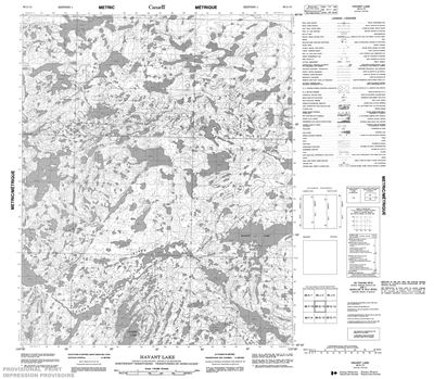 086G13 - HAVANT LAKE - Topographic Map