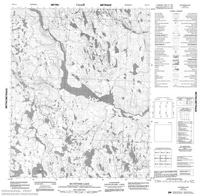 086G15 - MCINTOSH LAKE - Topographic Map