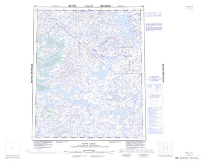 086H - POINT LAKE - Topographic Map