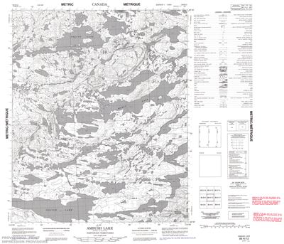 086H12 - AMBUSH LAKE - Topographic Map
