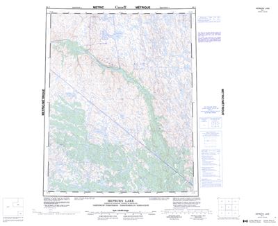 086J - HEPBURN LAKE - Topographic Map