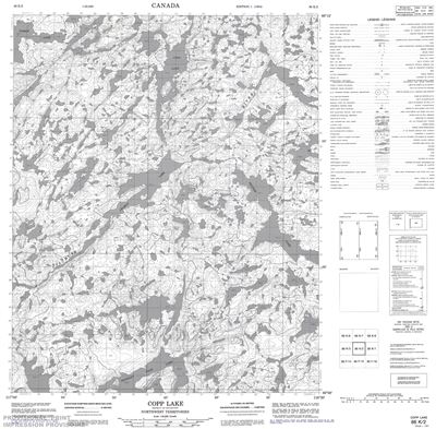 086K02 - COPP LAKE - Topographic Map