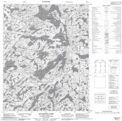 086K07 - AUGUSTUS LAKE - Topographic Map