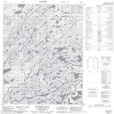 086K11 - HARRISON RIVER - Topographic Map