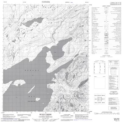 086K12 - BUNN CREEK - Topographic Map