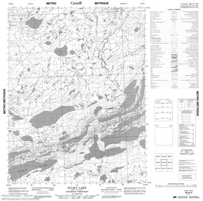 086M03 - SULKY LAKE - Topographic Map