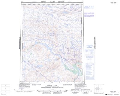 086N - DISMAL LAKES - Topographic Map