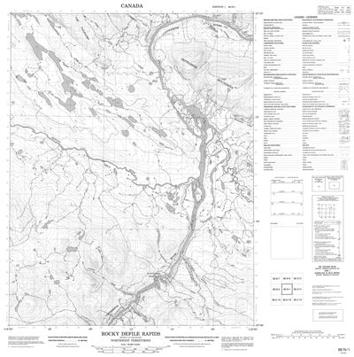 086N01 - ROCKY DEFILE RAPIDS - Topographic Map