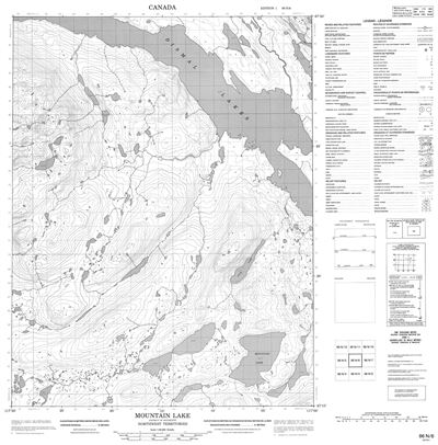 086N06 - MOUNTAIN LAKE - Topographic Map