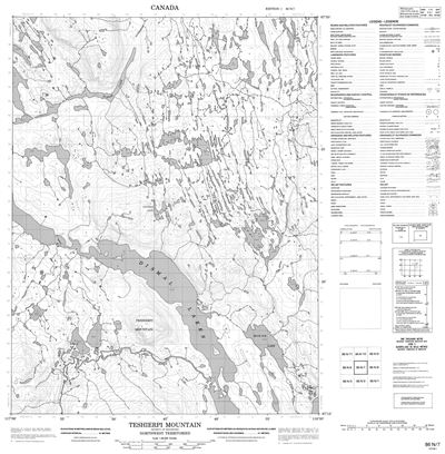 086N07 - TESHIERPI MOUNTAIN - Topographic Map
