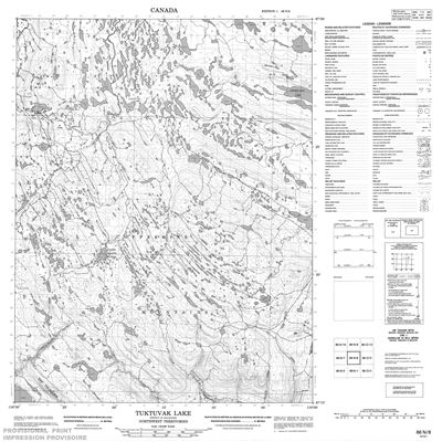 086N08 - TUKTUVAK LAKE - Topographic Map