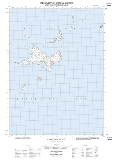 087A01W - NANUKTON ISLAND - Topographic Map