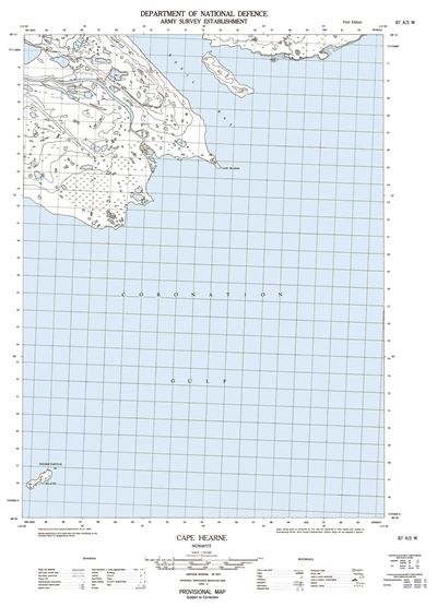 087A03W - CAPE HEARNE - Topographic Map