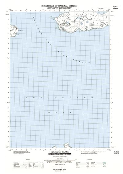 087A07E - DOUGLAS ISLAND - Topographic Map