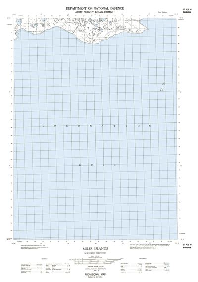 087A08W - MILES ISLANDS - Topographic Map