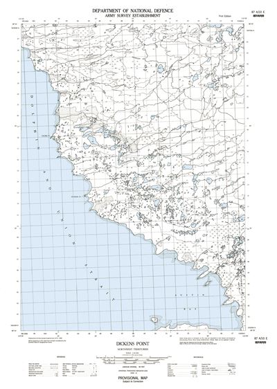 087A10E - DICKENS POINT - Topographic Map