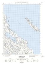 087A11E - LAMBERT ISLAND - Topographic Map