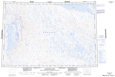 087B - BLUENOSE LAKE - Topographic Map