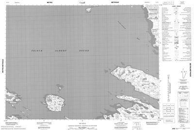 087E08 - ATKINSON BAY - Topographic Map