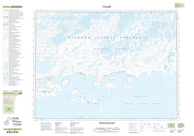 087E12 - INVESTIGATOR ISLAND - Topographic Map