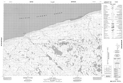 087F01 - CAPE BACK - Topographic Map