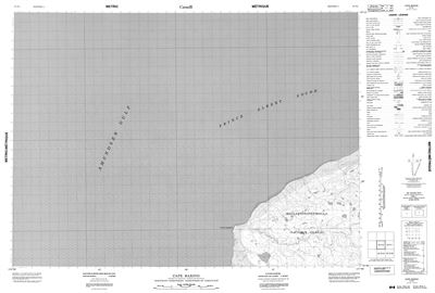087F02 - CAPE BARING - Topographic Map
