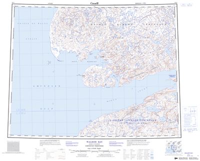 087G - WALKER BAY - Topographic Map