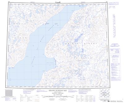 088B - DEANS DUNDAS BAY - Topographic Map