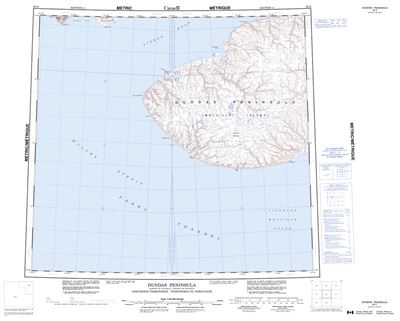 088E - DUNDAS PENINSULA - Topographic Map