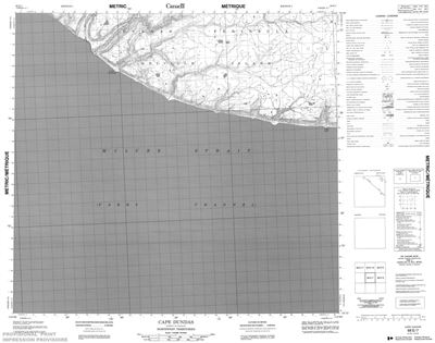 088E07 - CAPE DUNDAS - Topographic Map
