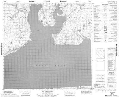 088H01 - CAPE EDWARDS - Topographic Map