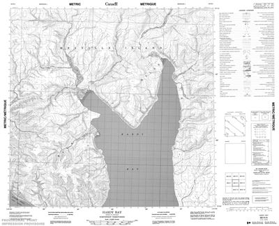088H04 - HARDY BAY - Topographic Map