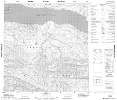 089A04 - MARIE BAY - Topographic Map