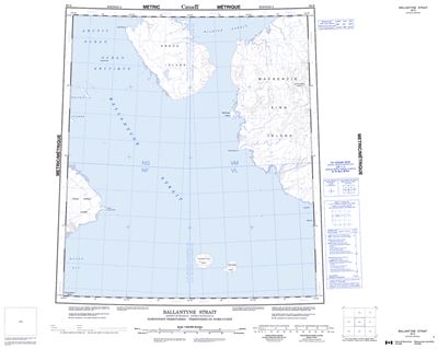 089D - BALLANTYNE STRAIT - Topographic Map