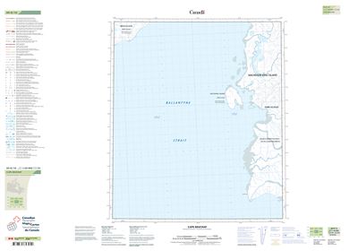 089D10 - CAPE BEUCHAT - Topographic Map