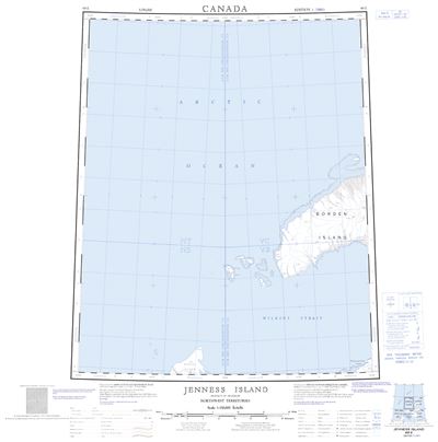 089E - JENNESS ISLAND - Topographic Map