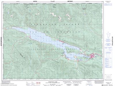 092C16 - COWICHAN LAKE - Topographic Map