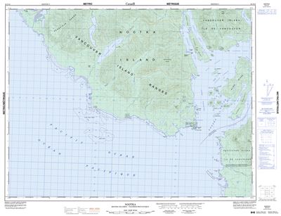 092E10 - NOOTKA - Topographic Map